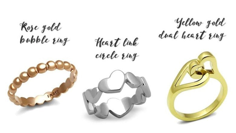 Eternal Sparkles fashion rings for the laid back ladies