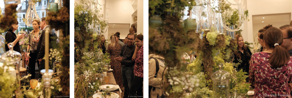 people in a flower shop