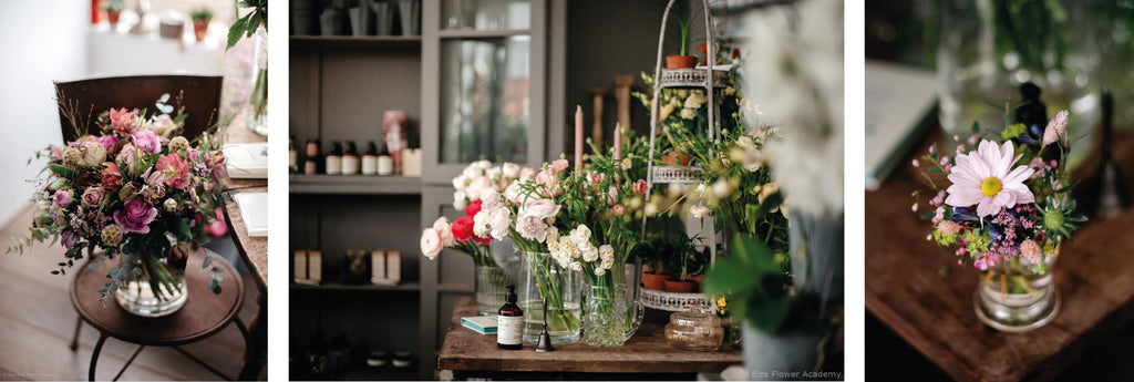 various flower bouquets