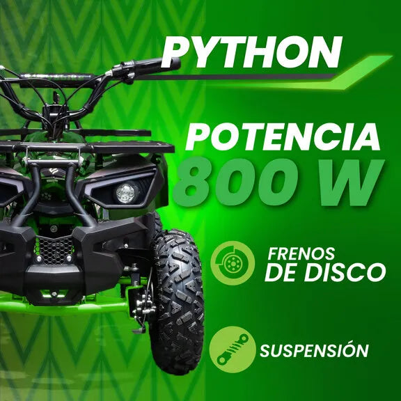 Juguete eléctrico para niños Python de 800W