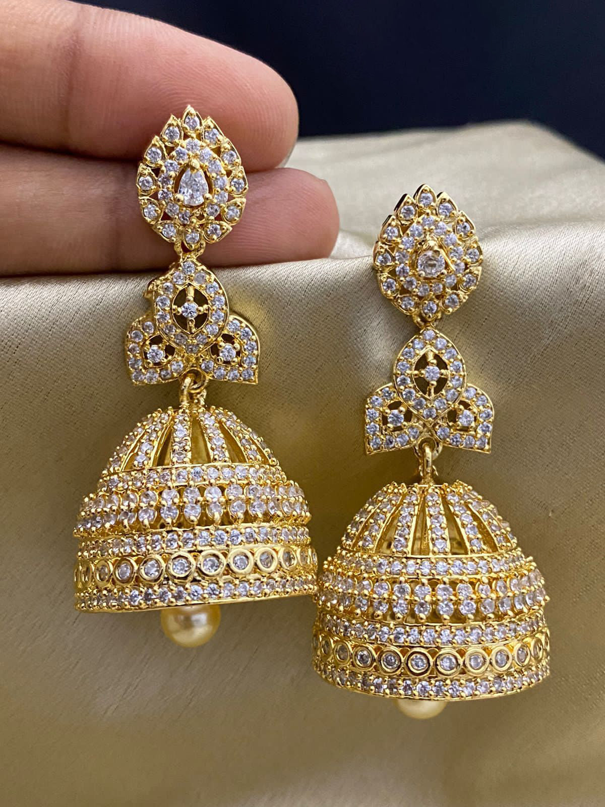 Buy 22k Yellow Gold Earrings Meenakari Jhumka Earring Indian Jewelry,  Vintage Antique Design Earrings Rajasthani Jewelry Online in India - Etsy