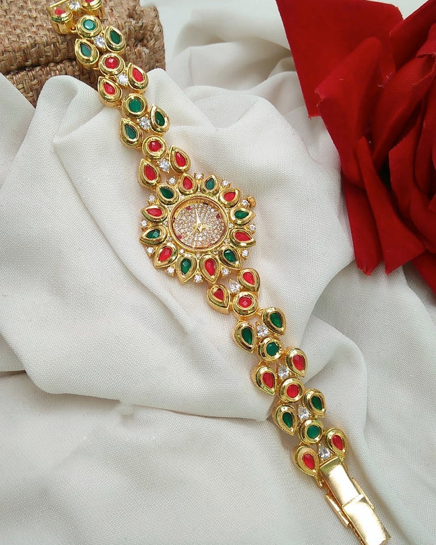 Marvellous Kundan Watches for Women. | Women, Watches, Kundan