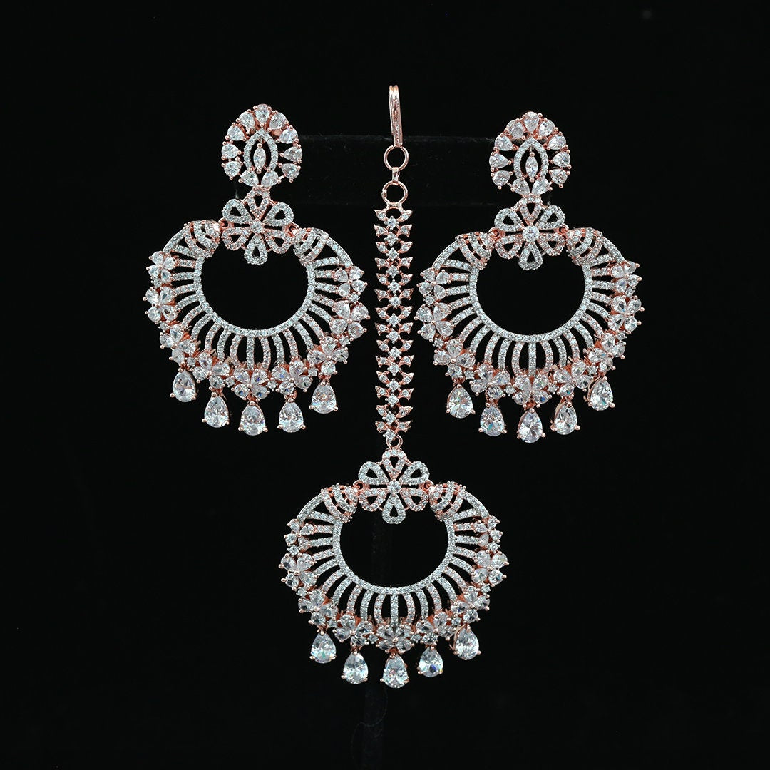 Yellow Chimes Genuine Silver look-alike Oxidised Chandbali Earrings –  YellowChimes