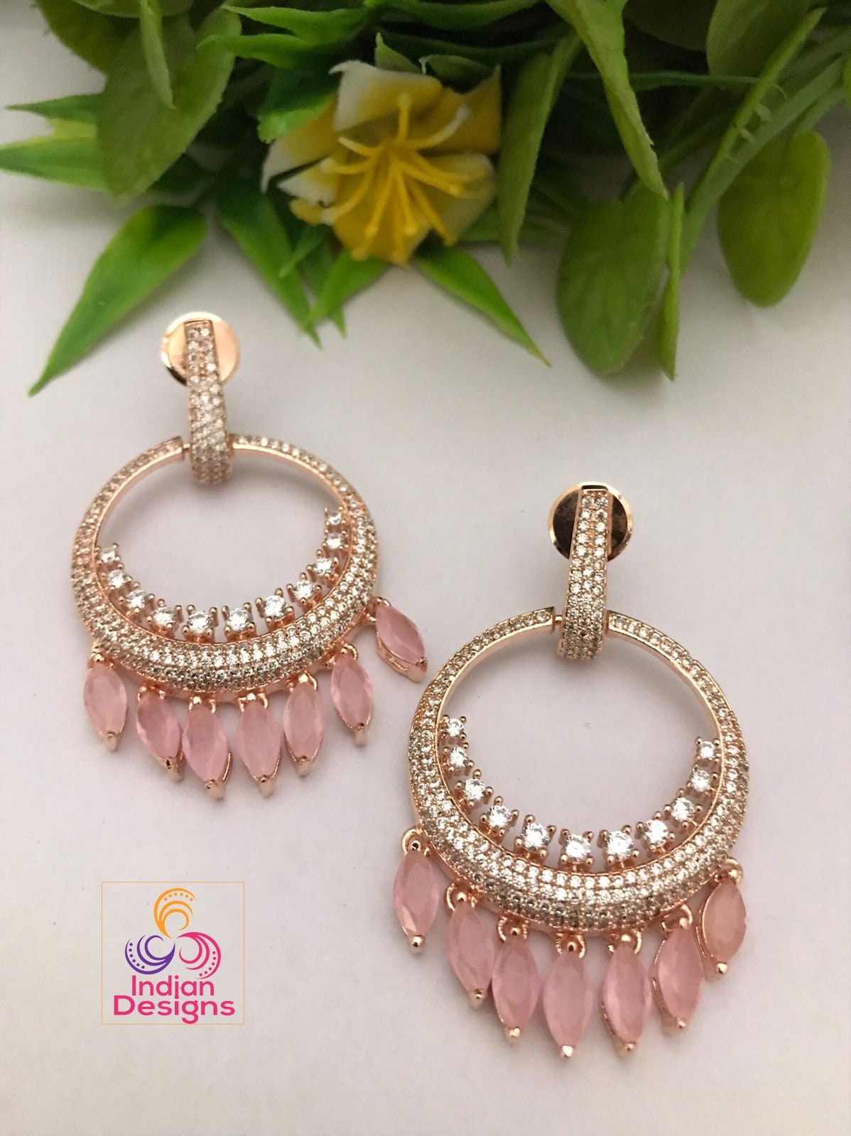 Amazon.com: Bindhani Women's Indian Chandbali Earrings (Gold-Plated, Kundan  Stone, Faux Pearl, Mehandi Green Drops): Clothing, Shoes & Jewelry