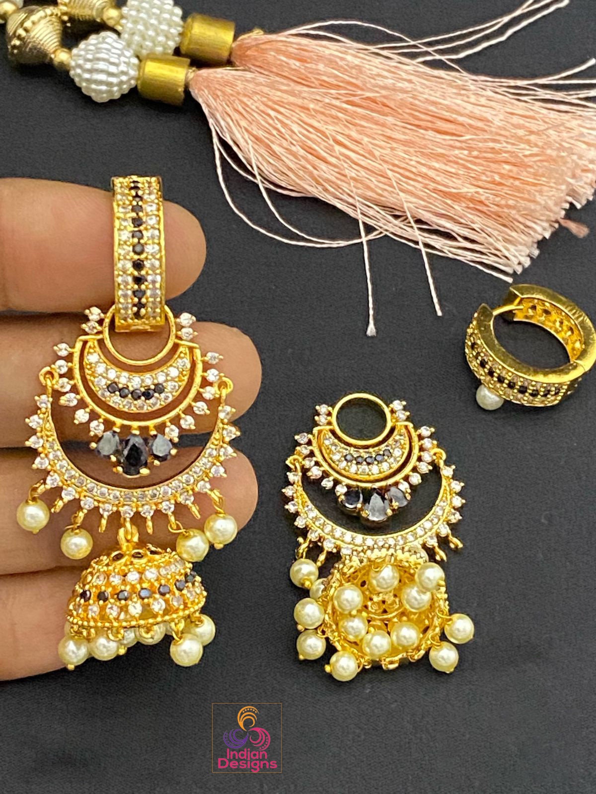 Grand Mango design Bridal Jhumka Earrings – Simpliful Jewelry