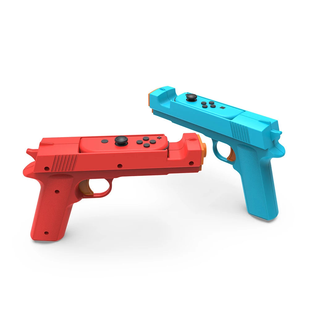 Gun Shape Handgrip Sense Joystick for Switch NS/NS OLED Game Controller Gamepad Joypad Gaming Accessories