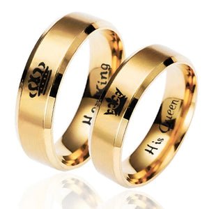 King And Queen Ring Set Gold Sams Jewellery Box