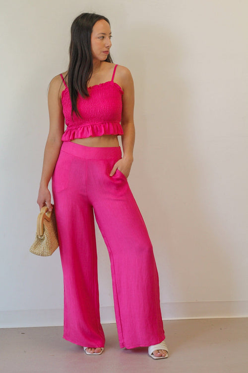 ROUNDABOUT FRONT SLIT FLARE PANTS