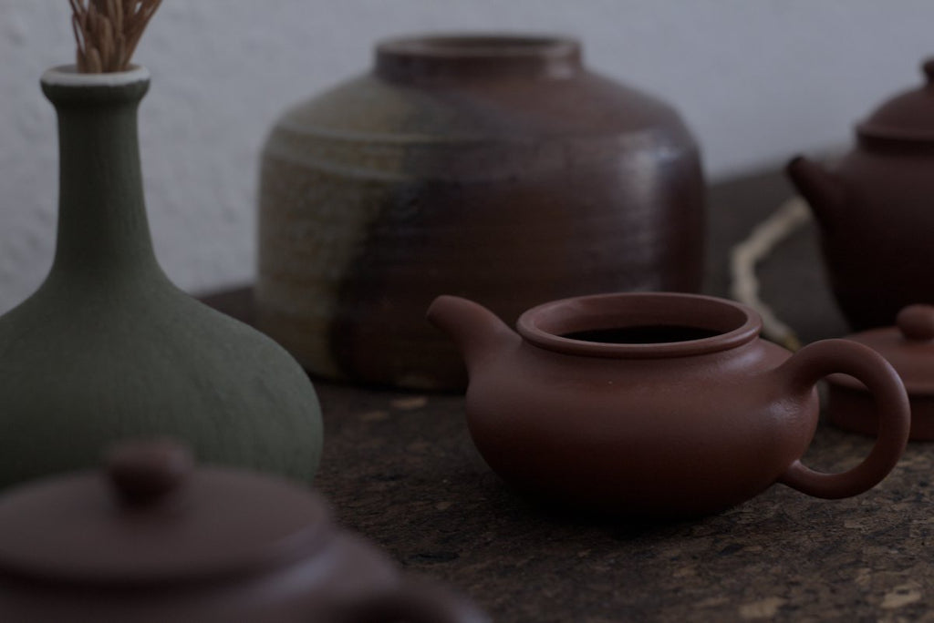 tea ware and zhisha tea pot in tea room Berlin