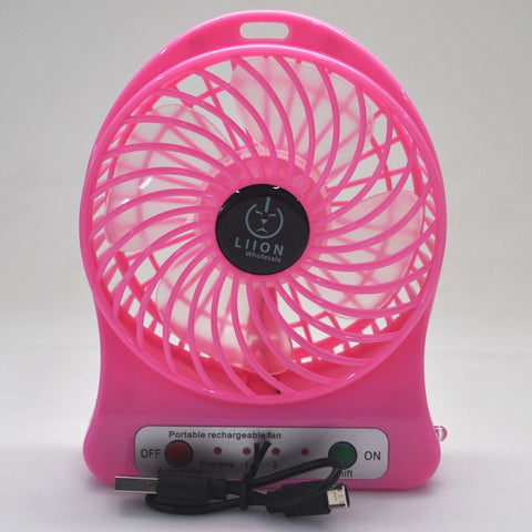Levendig Geestig Excentriek Pink Portable Mini Fan (USB/Battery Powered) - Quantity Discounts – Liion  Wholesale Batteries