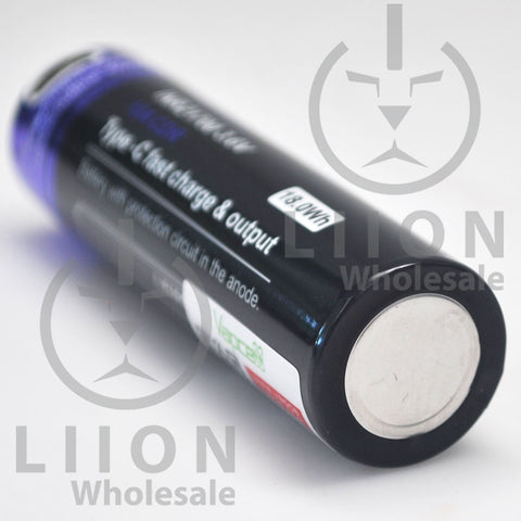 Protected Vapcell P2150A 21700 10A Button Top 5000mah USB Battery - Ge ...