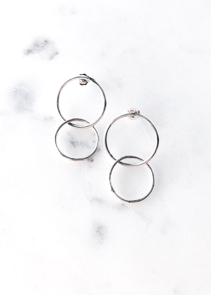 hoop stud earrings