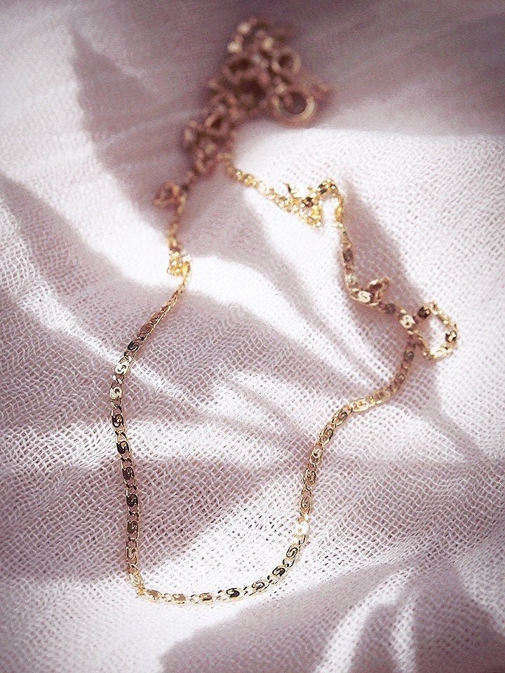 Gold Filled Snail Chain Necklace– ke aloha jewelry