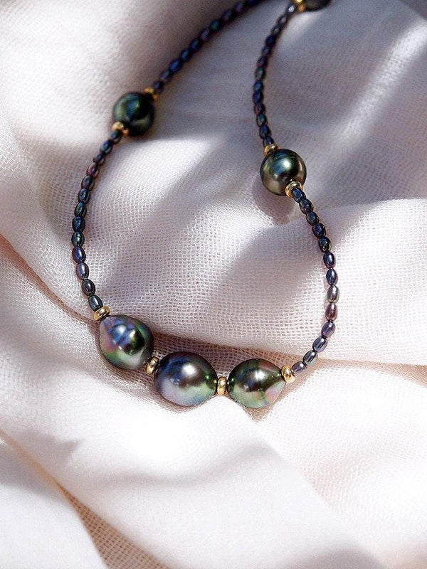 Peacock Pearl Bead Bracelet - Hiwahiwa