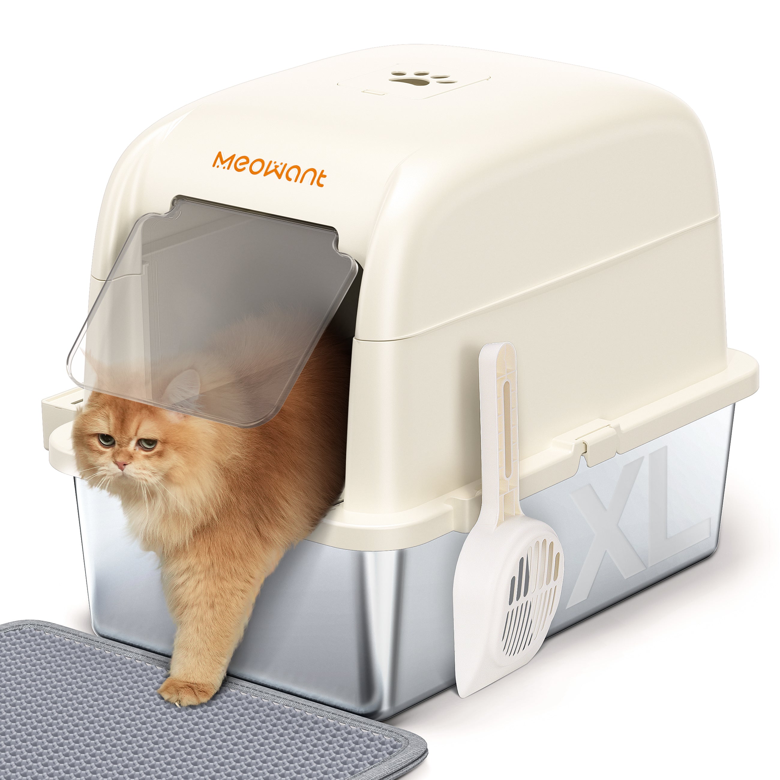 Meowant Stainless Steel Cat Litter Box - LB02