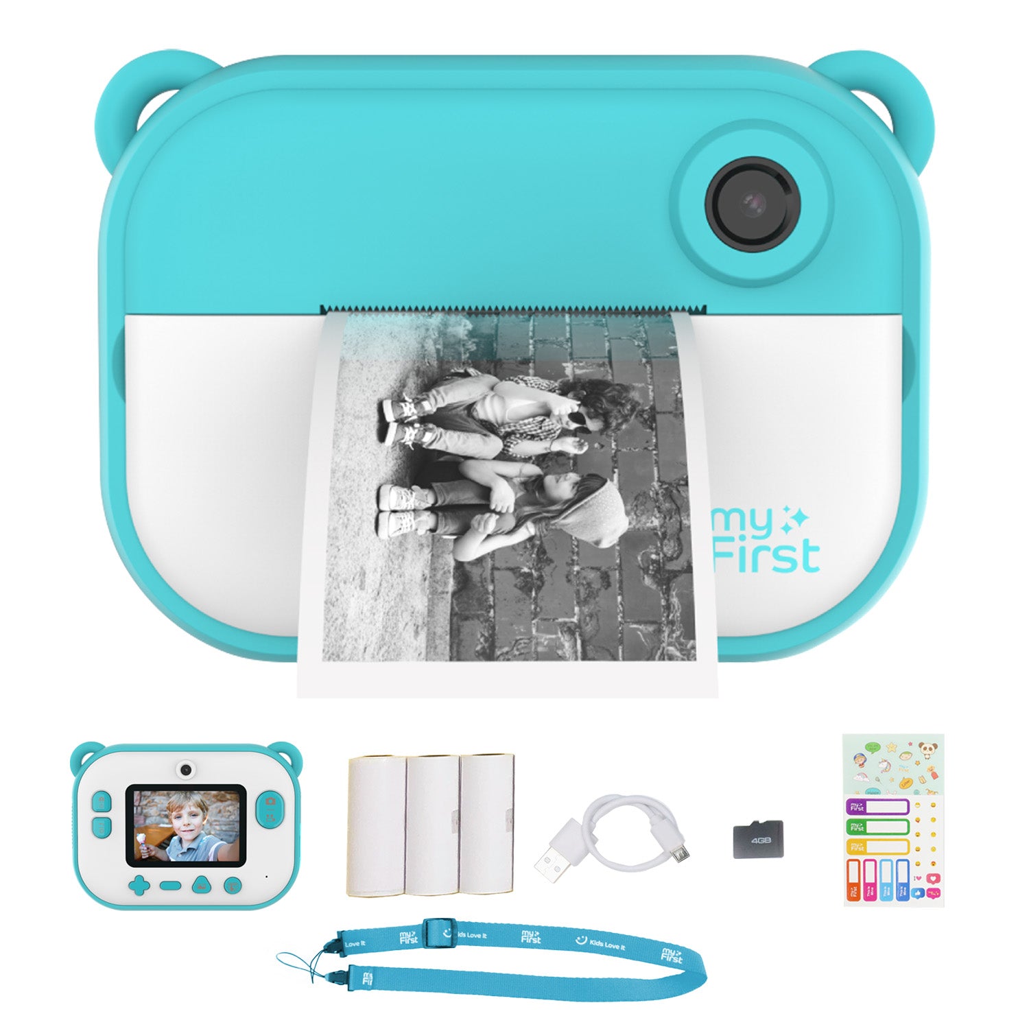 Instant Print Camera | Thermal Printer w/ Refills | myFirst Camera Insta 2
