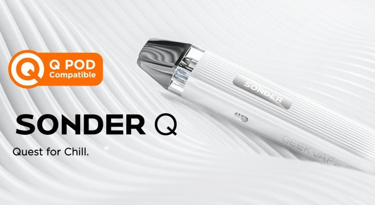 The Geekvape Sonder Q’s compact shape and buttonless design make it ideal for daily use.