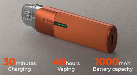 Vaporesso Luxe Q2 vape kit features a built-in 100mAh battery