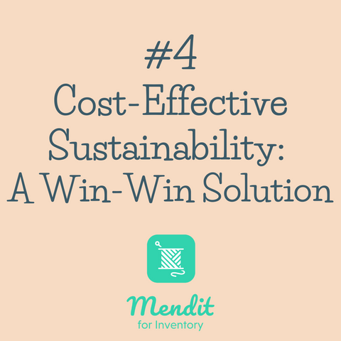 Reads: "#4 Cost-Effective Sustainability: A Win-Win Solution"