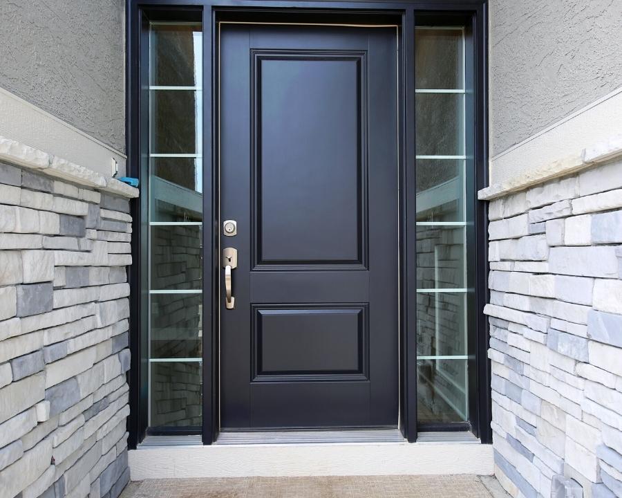 porte moderne colore scuro