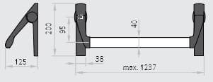  panic exit device for hospital doors