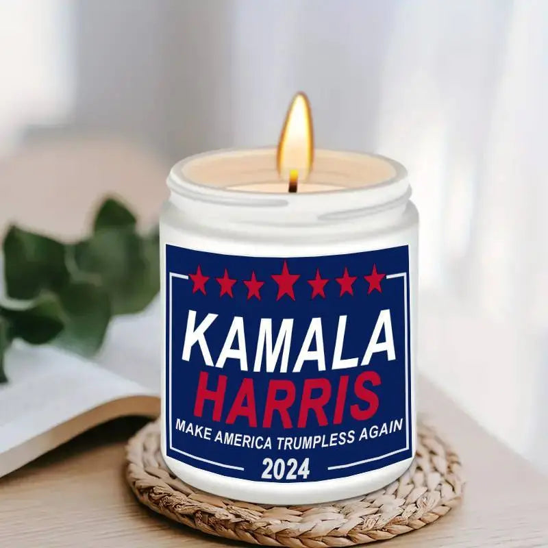 Kamala Harris 2024 Election Vote Democrat Candle
