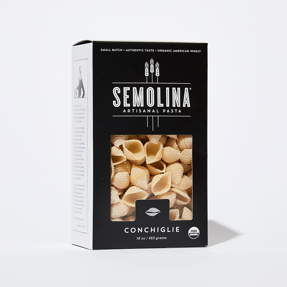 Organic Conchiglie – Semolina Artisanal Pasta