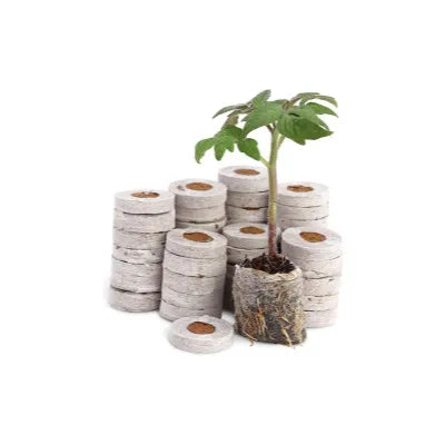 Window Garden Seed Starter Soil Mix compressed discs for vegetables, herbs, and flowers