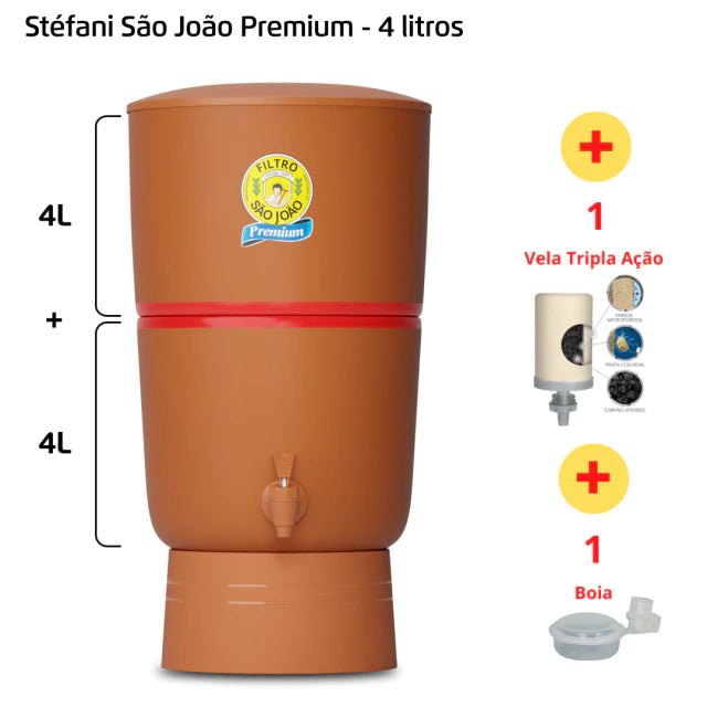 Filtro Premium - 4 litros - 1 vela + 1 vela Tripla Ação 1