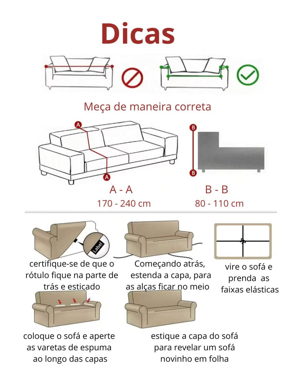 Capa de Sofá Floral com Elástico Protetor Decorativo e Ajustável | Home Gaju