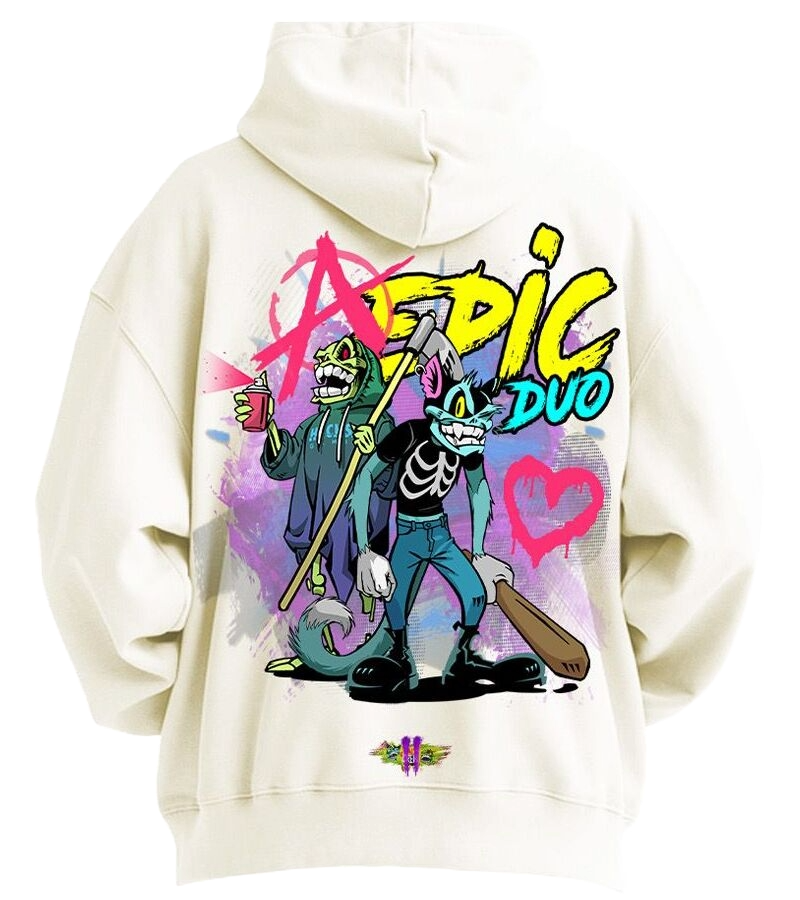 CHAOS CREW II White Hoodie