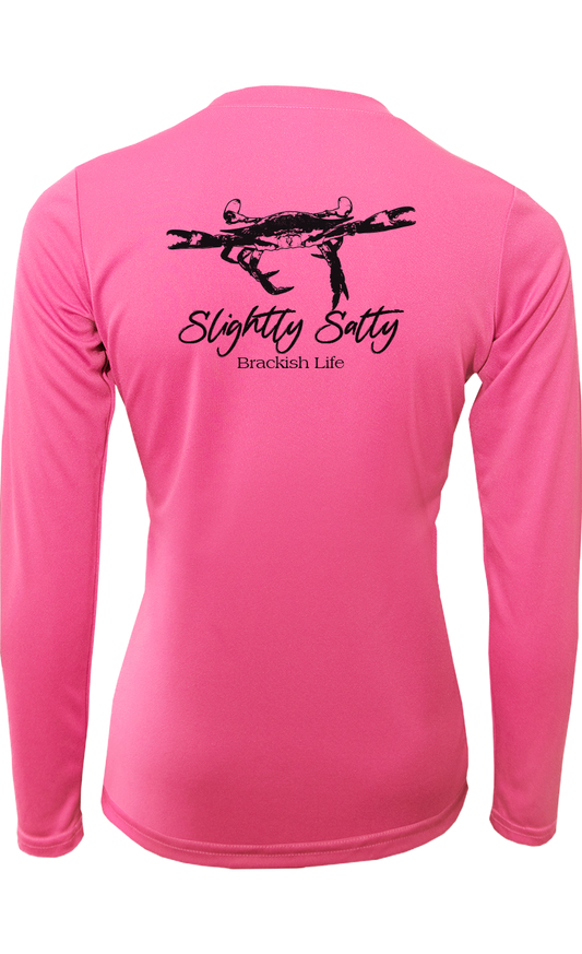 Slightly Salty Performance Long Sleeve Crew – Brackish Life