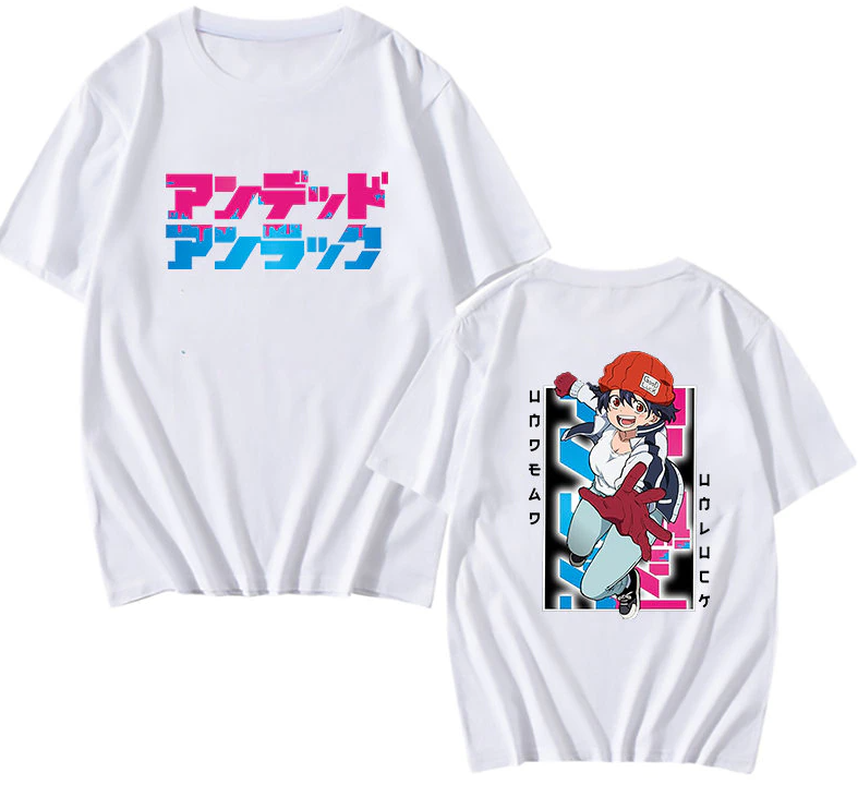 Undead Unluck Anime T Shirt Izumo Fuuko Kawaii Graphic Print Patchwork  Tshirt Men Women Long Sleeve Korean Style T-shirts