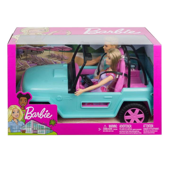 barbie and ken car