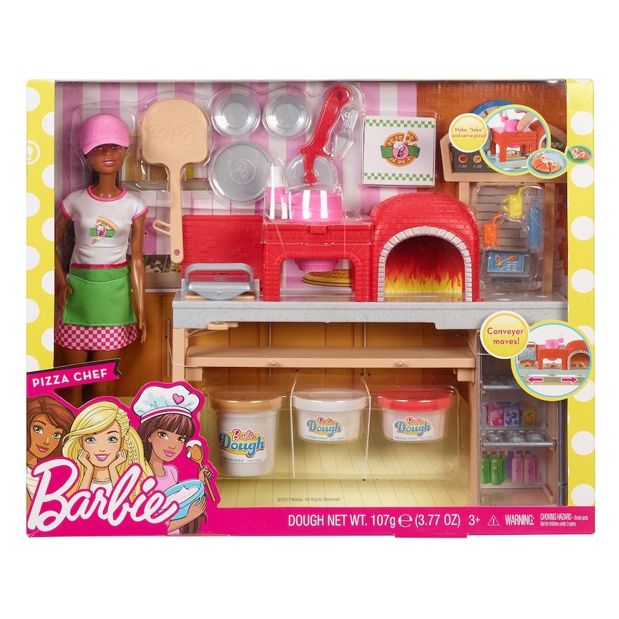 barbie pizza chef playset