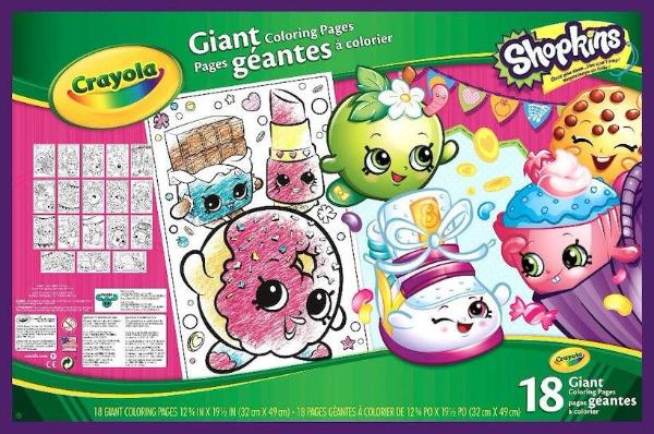 CRAYOLA SHOPKINS GIANT COLORING PAGES - Thekidzone