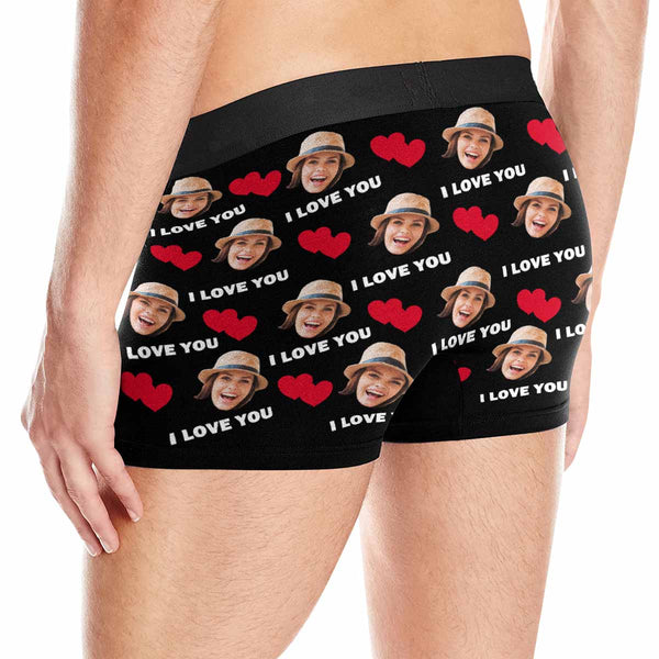 Custom Face I licked Couple Underwear Personalized Matching Briefs –