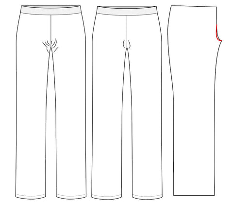 Graphic image illustrating round pubis adjustment