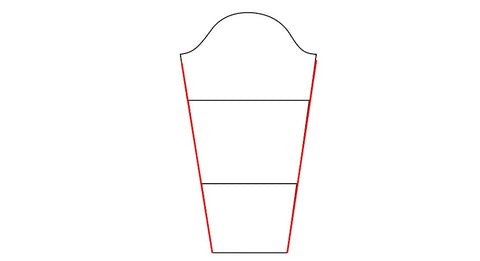 Graphic image illustrating sleeve shortening