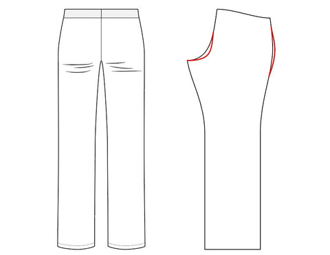 Graphic image illustrating low butt adjustment
