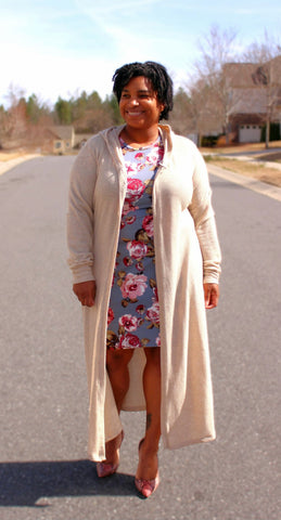 image of person wearing a cardigan