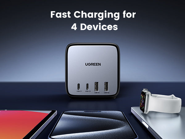 Ugreen 65W USB C GaN Charging Station-7 Ports Desktop Charger