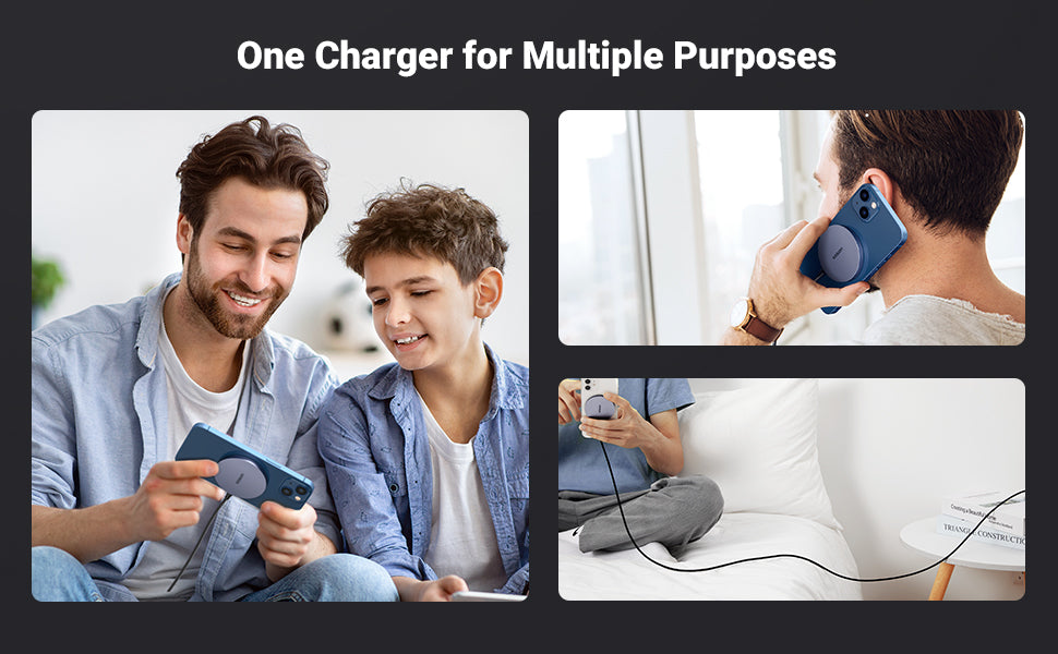 Ugreen MagSafe Magnetic Wireless Charger with 1.5M USB C Cable