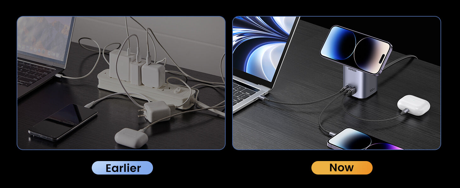 Ugreen Nexode 100W GaN with 15W MagSafe Charger Station