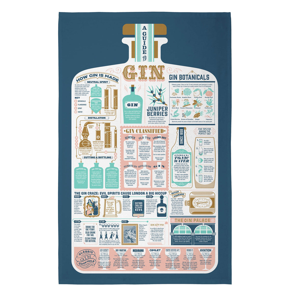 Brownlow Gifts Kiss The Cook Tea Towel