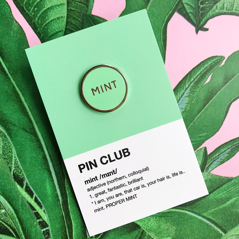 omvang Bonus Schijn Mint Enamel Pin Badge - BALTIC Shop