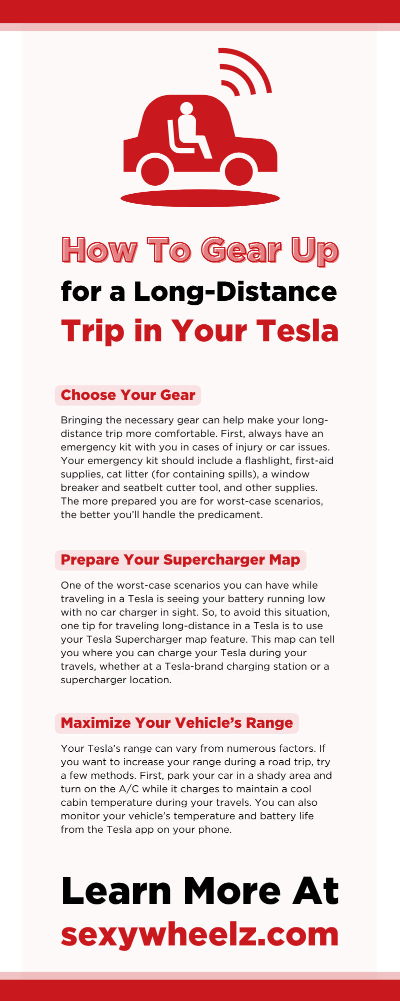 How To Gear Up for a Long-Distance Trip in Your Tesla