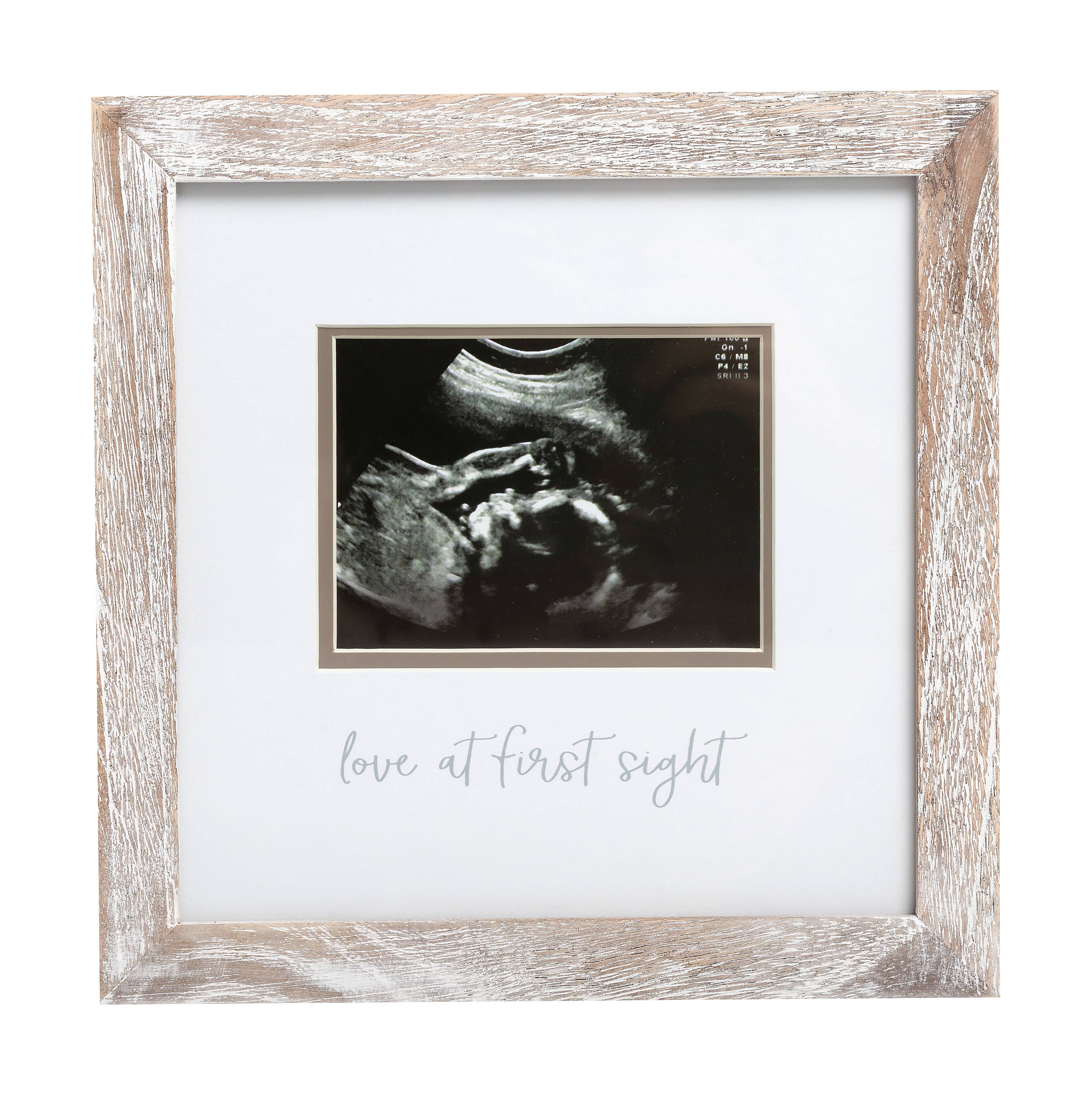 Pearhead - Rustic Sonogram Photo Frame