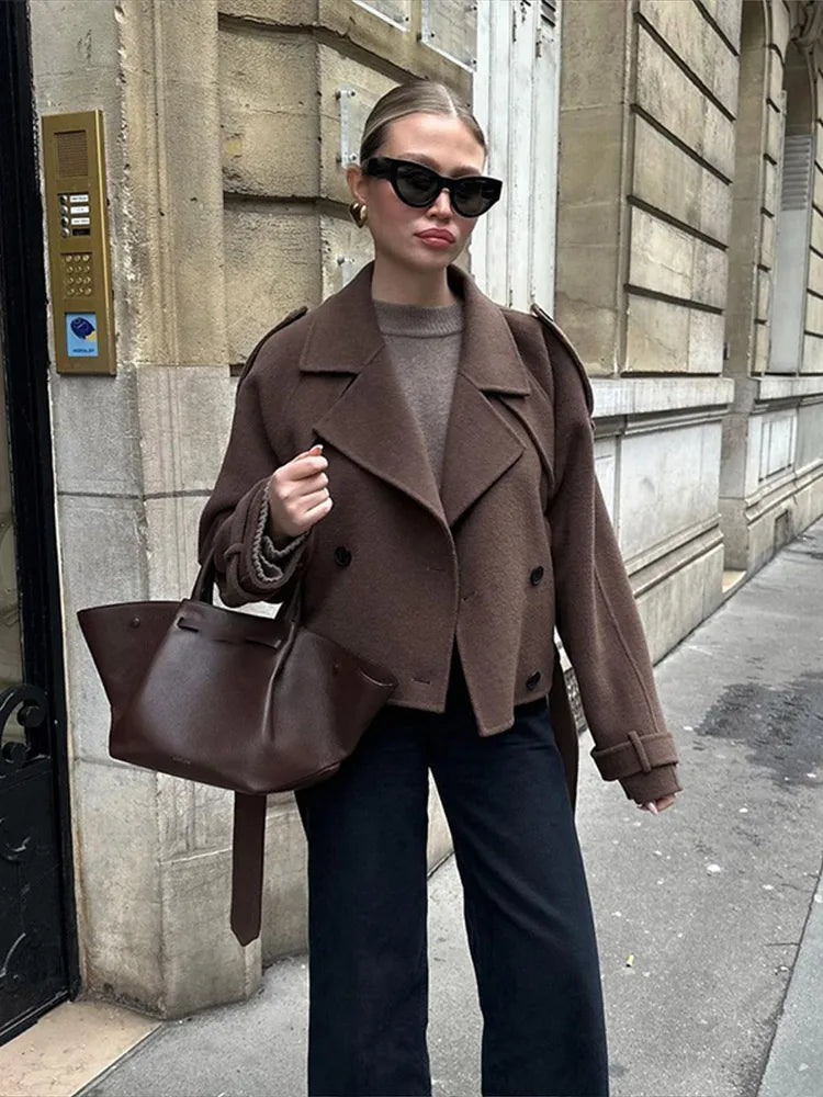 Modern Elegance Wool Coat