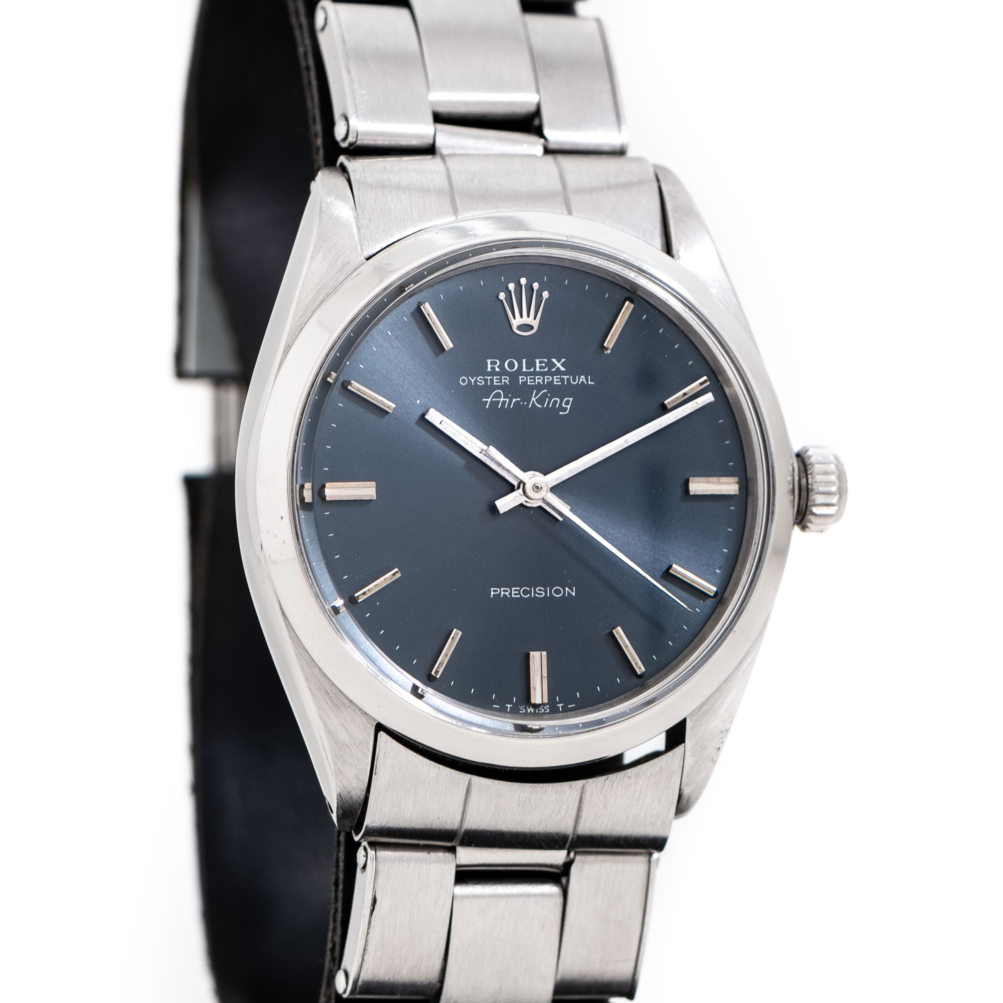 image of 1964 Vintage Rolex Air-King Blue Dial Ref. 5500 in Stainless Steel (# 15391)